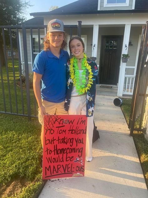 #homecomingproposal #hoco2022 #marvelhomecomingproposal
#spidermanhomecoming
#homecoming2022
#popthequestion
#willyougotohomecomingwithme2022
#spidermanlove
#creativehomecomingproposal Spider Man Homecoming Proposal, Hoco Proposals Ideas Spiderman, Marvel Hoco Proposals, Spiderman Hoco Proposal, Spider Man Hoco Proposal, Prom Proposal Ideas For Guys, Cute Proposals, Prom Proposal Ideas, Homecoming Signs