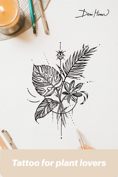 Shoulder Tattoos For Women Plants, Birth Plants Tattoos, Plant Lovers Tattoo, Plant Best Friend Tattoo, Monstra Leaf Tattoo Design, Monstera Plant Tattoo Shoulder, Mother Daughter Plant Tattoos, Plant Bouquet Tattoo, Monstra Plant Tattoo