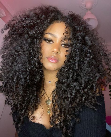 Sew In With Curly Hair Black Women, Curly Hair Layers Black Women, Yummy Hair Extensions Curls, Long Curly Hair With Bangs Black Women, Layered Curly Hair Black Women, Long 3c Curls, Curly Hair With Bangs Black Women, Long Big Curly Hair, Curly Afro With Bangs