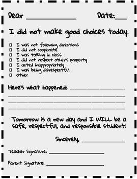 This letter can be sent home to parents to document behavior issues that arise in the classroom. Can be filled out independently by the student or filled out with student and teacher while discussing the inappropriate behavior. ... Letter To Parents About Behavior, Positive Notes To Parents From Teachers, Behavior Notes To Parents Free Printable, Long Term Substitute Letter To Parents, Daily Behavior Report For Parents, Behavior Notes To Parents, Notes Home To Parents, Teacher Documentation, Classroom 2023