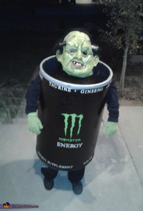 Monster Energy - Homemade Halloween Costume Halloween Costume Inspiration, Punny Halloween Costumes, Halloween Costumes 2014, Fun Costumes, Monster Energy Drink, Monster Halloween, Clever Halloween Costumes, Homemade Halloween Costumes, Hallowen Costume