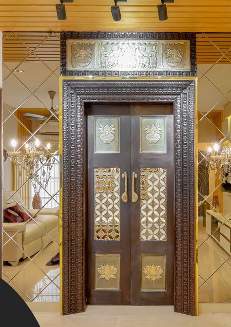 Pooja Room Doors, Pooja Design, Pooja Room Door, Pooja Room Designs, Pooja Door, Pooja Door Design, Jaali Design, House Main Door Design, Pin Interest