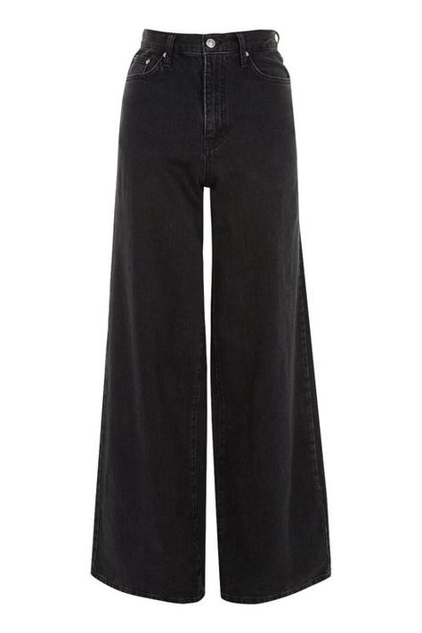 MOTO Washed Black Wide Leg Jeans - Wide Leg Jeans - Jeans - Topshop Black Wide Leg Jeans, Png Clothes, Outfit Png, Elegante Casual, Swaggy Outfits, Mode Inspiration, Dream Clothes, Wide Leg Jeans, Aesthetic Clothes