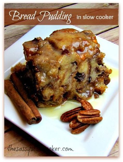 Slow Cooker Bread, Crock Pot Desserts, Slow Cooker Desserts, Slow Cooker Recipe, Special Diet, Dessert Bread, Crock Pot Cooking, Pudding Recipes, Bread Pudding