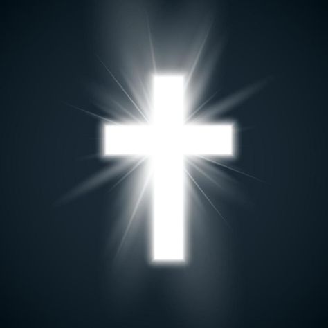 White Cross with glow symbol of christianity. Holy cross on dark background. Symbol of hope and faith. Vector illustration White Cross Background, Cross Profile Picture, Christianity Symbol, Symbol Of Christianity, Om Symbol Art, Cross Background, Symbol Of Hope, Symbol Art, Cross Symbol