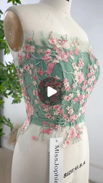 Miss Jophiel Couture on Instagram: "Making a corset floral embroidery midi dress #dress #gown #fashion #mididresses #embroidery #wedding #hautecouture #couturefashion #promdress #vintagestyle #weddingguestdress #partyoutfit #bridaldress #eveningdress #cocktaildress #sewing #creative #sewingproject" Making A Corset, Diy Corset, Gown Fashion, Embroidery Wedding, Beading Crafts, Dress Gown, Couture Fashion, Diy Sewing, Floral Embroidery