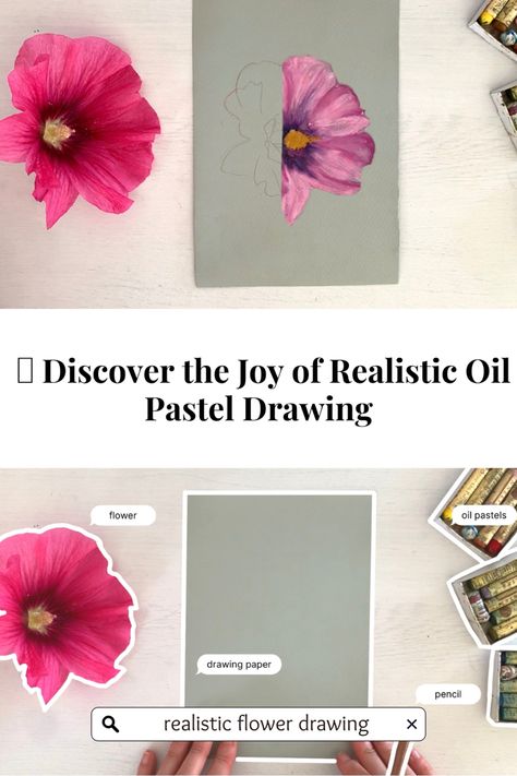 Join our fun and interactive online class and learn how to create stunning artwork using oil pastels! Oil Pastels For Beginners, Realistic Flower Drawing, Oil Pastel Techniques, Using Oil Pastels, Online Art Courses, Oil Pastel Colours, Realistic Drawing, Drawing Course, Online Art Classes