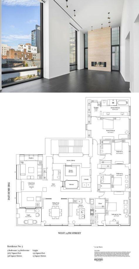 Apartments Floor Plans, Penthouse Apartment Floor Plan, Penthouse Layout, Interior Architecture Portfolio, City Living Apartment, Condo Floor Plans, Penthouse Living, Selling A House, Apartment Floor Plan