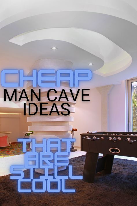 Cheapest and Coolest Man Cave Ideas- A man cave is the perfect place to relax, unwind, and escape the outside world. But if you don't have a lot of money to spend on your own personal space, how can you create a man cave on a budget? Here are some tips for creating a stylish and cool man cave on a budget. #onabudget #mancaveideas #sheshed #sportsmemorabilia #musicfans #starwarsroom #duderoom Woman Cave Ideas, Man Cave Ideas Room, Small Man Cave Ideas, Man Cave Ideas Cheap, Man Cave Inspiration, Classy Man Cave, Lady Lair, Man Cave Must Haves, Best Man Caves