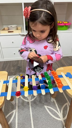 26K views · 809 reactions | 🌈🤍 Bear balance and colour-matching/sorting activity!✨Simple and fun for your toddler-aged kiddos! 

➡️Follow @lovebloomlearn for more easy play ideas! 🧚‍♀️

To recreate this activity, place tap across two chairs/side tables (sticky side up) then place pipeible sticks. We used counting bears but any counters work well. Your little on can colour match or sort. Preschoolers can join the fun by sorting different counters by colour or shape. 

👶🏼👶🏽👶🏾Activity is recommended for toddlers +. An adult should supervise all activities. 

✨🌈For more easy play ideas, check out my “Baby and Toddler Caregiver Play & Milestone guides.” It’s loaded with tips, milestones & play ideas! 🔗Link in bio. 

•
•
•

#messyplay #messyplaytime #messyplayideas #tastesafesensorypl Preschool Table Top Activities, Colour Sorting Activities, Preschool Tables, Table Activities For Toddlers, Counting Bears, Color Sorting Activities, Friend Activities, Spider Tattoo, Colour Match