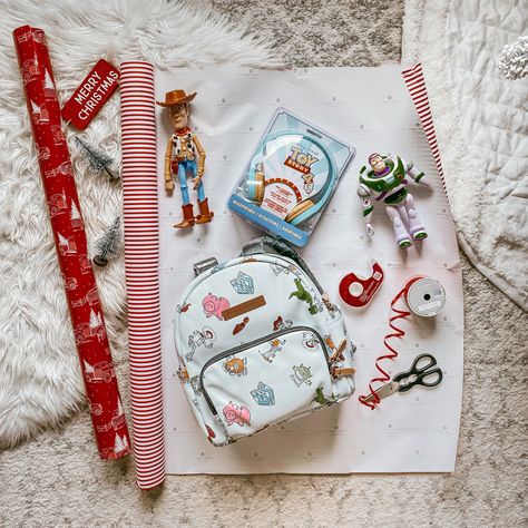 Toy story, toy story gift idea, toddler boy gift ideas, wrapping gifts, wrapping paper Boy Gift Ideas, Toy Story Christmas, Toy Story Gifts, Toddler Boy Gifts, Gifts Wrapping, Wrapping Gifts, Boys Christmas, A Christmas Story, Christmas Wrapping