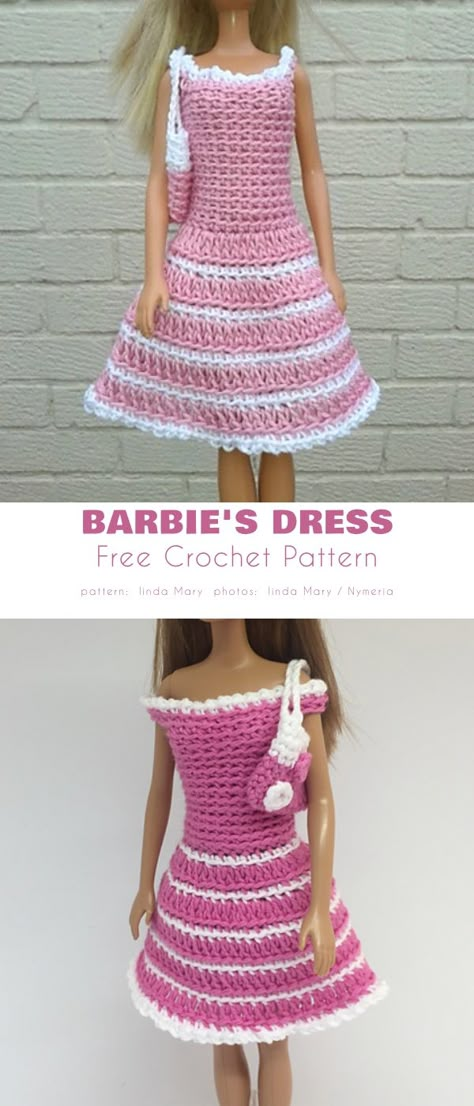 Crochet Barbie Patterns, Crochet Doll Clothes Free Pattern, Pocket Shawl, Knitting Doll, Crochet Doll Clothes Patterns, 23 Fashion, Barbie Knitting Patterns, Barbie Dress Pattern, Baby Doll Clothes Patterns