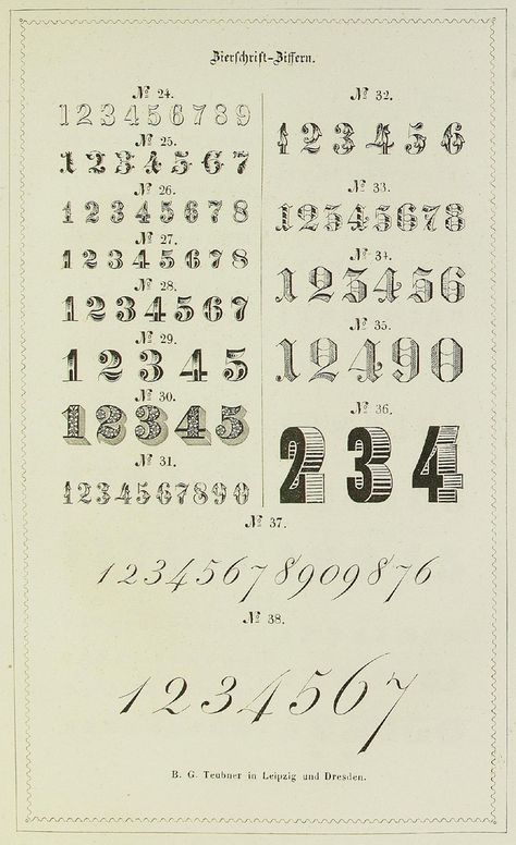 Guide graphique de l'imprimeur en 1848 Cursive Numbers, Letras Cool, Number Tattoo Fonts, Numbers Typography, Tattoo Fonts Cursive, Number Tattoos, Tattoo Lettering Fonts, Tattoo Font, E Tattoo