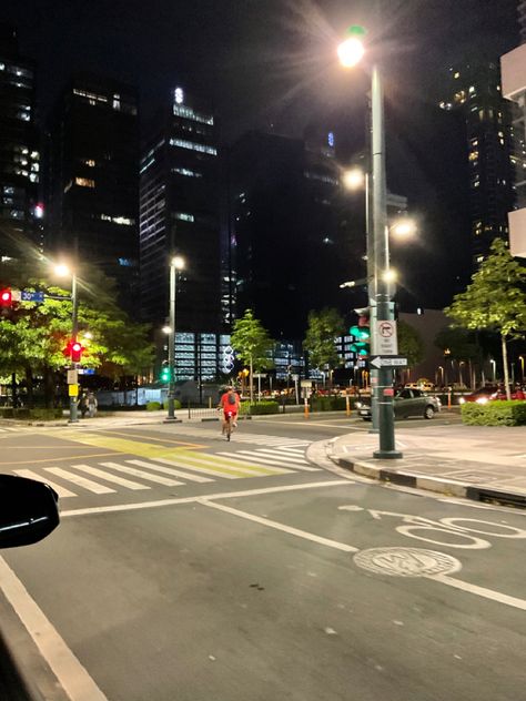 Bgc Vibes Aesthetic, Manila Night Drive, Bgc At Night Aesthetic, Bgc Taguig Night Aesthetic, Driving In Philippines, Bgc Night Aesthetic, Bgc Aesthetic Manila, Night Drive Philippines, Baguio Aesthetic Night