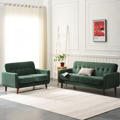 Sofa Set Style Guide Inspiring Ideas for Every Home Therapy Space, Velvet Living Room, Sofa Bed Design, Simple Sofa, Green Velvet Sofa, Sofa Set Designs, Green Sofa, Beautiful Sofas, Bedroom Accessories