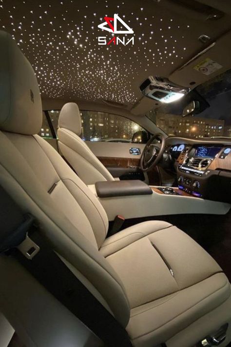 Stargazing on the go with car star roof for luxury cars Rolls Royce Interior, Luxury Car Interior, Lux Cars, Car Goals, Leather Seats, Luxury Lifestyle Dreams, Classy Cars, Super Luxury Cars, Pretty Cars