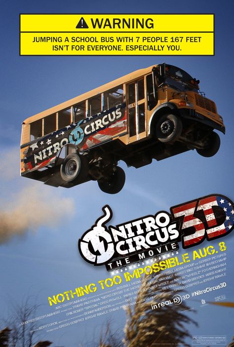 Nitro Circus: The Movie Jeep Tattoo, Travis Pastrana, Nitro Circus, 2012 Movie, Documentary Movies, Toyota Tacoma Trd, Circus Poster, Rotten Tomatoes, Movie Poster Art