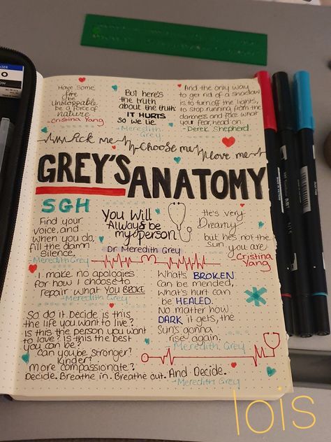 Greys Anatomy Drawing Sketches, Greys Anatomy Journal Ideas, Greys Anatomy Scrapbook, Greys Anatomy Coloring Pages, Greys Anatomy Painting Ideas, Greys Anatomy Doodles, Greys Anatomy Drawings Easy, Greys Anatomy Drawings, Greys Anatomy Tattoo