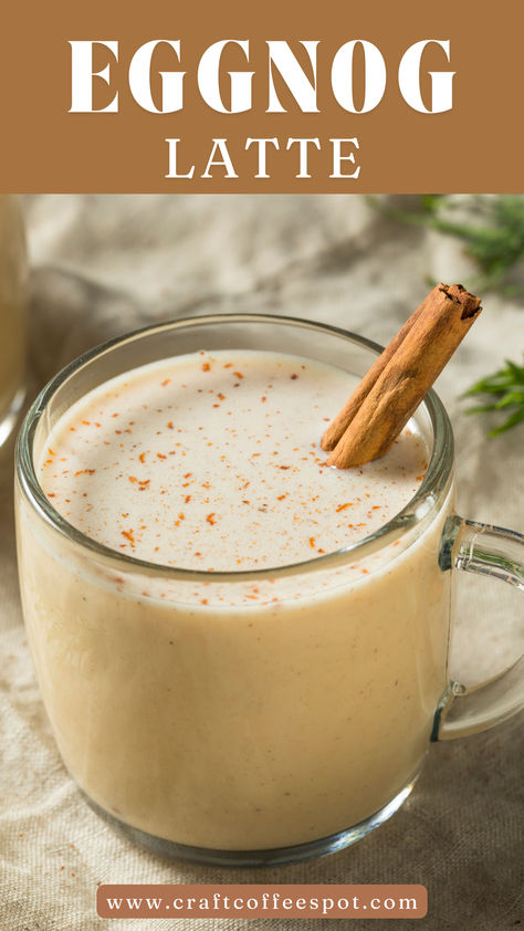 Bring holiday cheer to your coffee routine! Learn how to make a creamy, festive eggnog latte at home with this easy recipe. Best Christmas Starbucks Drinks, At Home Latte Recipes, Latte Recipes At Home, Make Eggnog, Lattes At Home, How To Make Eggnog, Eggnog Latte, Christmas Starbucks, Christmas Boards