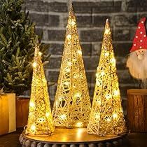 Christmas Cone Trees, Xmas Table Decor, Christmas Tree Table Decorations, Xmas Table Decorations, Gold Glitter Christmas, Gold Christmas Tree Decorations, Glitter Christmas Tree, Christmas Cones, Christmas Tree On Table