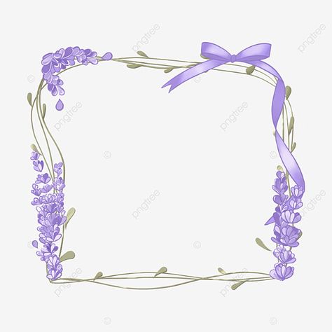 Violet Texture, Nature Invitation, Lavender Border, Bow Border, Ribbon Clipart, Wedding Borders, Bow Clipart, Ribbon Png, Purple Bow