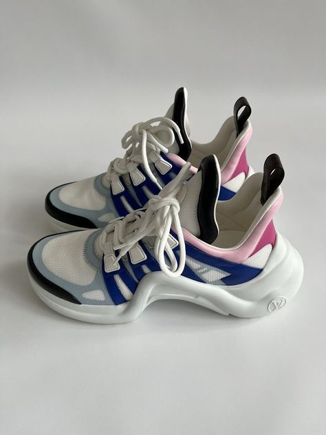 Louis Vuitton Archlight Multicolour Sneakers Size 40  | eBay Louise Vuitton, Louis Vuitton Shoes, Fashion Shop, Shoes Women, Shoe Collection, Womens Sneakers, Athletic Shoes, Shoe Accessories, Louis Vuitton