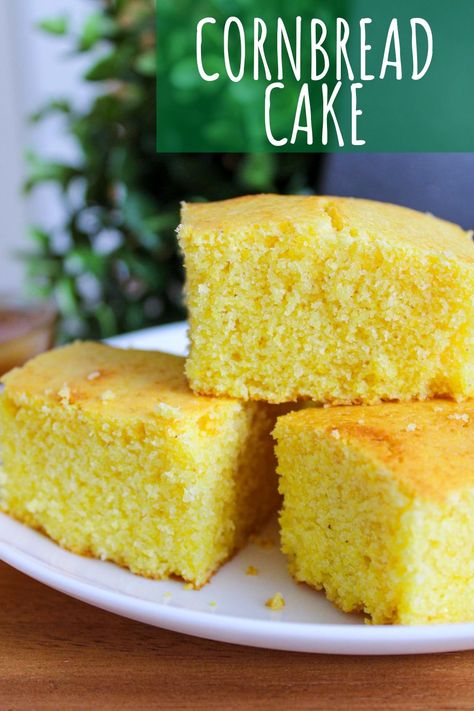 Sweet Cornbread Cake, Cornbread Cake Recipe, Cornbread Recipe From Scratch, Carrots And Peanut Butter, Fluffy Cornbread, Easy Cornbread, Best Cornbread Recipe, Cornbread Cake, Cornbread Recipe Sweet