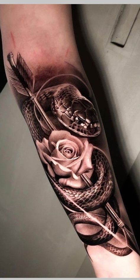 Aries Female, Medium Tattoos, Cobra Tattoo, Tattoo Snake, Hyper Realistic Tattoo, Rose Tattoos For Men, Realistic Tattoo Sleeve, Taurus Tattoos, Manga Tattoo