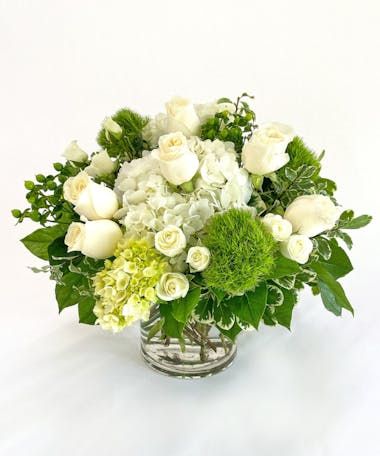 Charlotte NC Birthday Flower Delivery | The Blossom Shop Florist Birthday Flower Delivery, Mercury Glass Vase, Small Flower Arrangements, Green Centerpieces, Flower Vase Arrangements, Modern Flower Arrangements, Bouquet Arrangements, Flower Arrangements Diy, Vase Arrangements