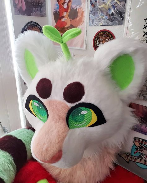 Mushroom Fursuit, Lizard Fursuit, Ferret Fursuit, Fursuit Head, Mask Drawing, Mediums Of Art, Cat Mask, Animal Masks, Cute Costumes