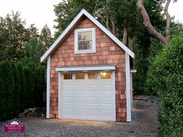 12x20 Two Story Garage - craftsman - garage and shed - new york - Wood-Tex Products Two Story Garage, Cedar Shake Siding, Craftsman Garage, Backyard Structures, Shed House Plans, Cedar Shake, Garage Loft, Garage Exterior, Storage Shed Plans