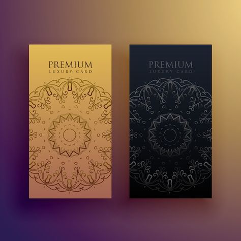 Free vector premium mandala card design ... | Free Vector #Freepik #freevector #mandala-invitation #premium-design #luxury-mandala #mandala-card Golden Packaging, Mandala Card, Luxury Card, Mandala Drawing, File Free, Photo Backgrounds, Free Vector Images, Packaging Design, Graphic Resources