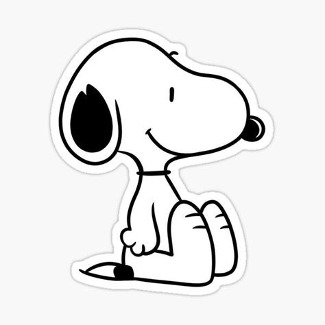 Pegatinas: Snoopy | Redbubble Snoopy Stencil, Snoopy Printable, Cartoons Stickers, Snoopy Stickers, Snoopy Tattoo, Stickers Cool, Lucy Van Pelt, Preppy Stickers, Redbubble Stickers