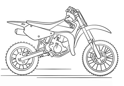 Dirt Bike Coloring Pages, Motorbike Drawing, Motorbike Art, Motorcycle Drawing, Bike Drawing, Bike Sketch, Cocoppa Wallpaper, Truck Coloring Pages, Moto Cross