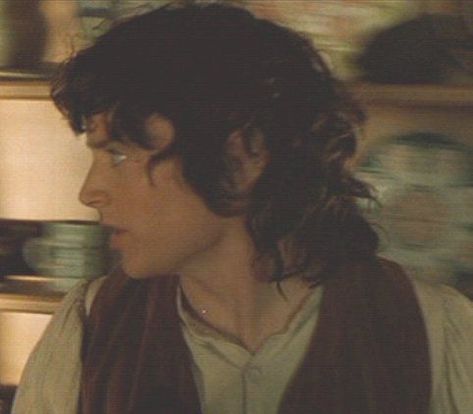 Frodo Haircut, Hobbit Haircut, Frodo Costume, Lotr Cast, Samwise Gamgee, Gandalf The Grey, Frodo Baggins, Elijah Wood, Lotr Art