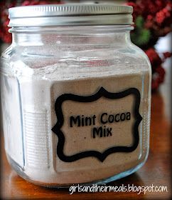 Mint Hot Chocolate Recipe, Mint Truffles, Recipe Gifts, Gift Recipes, Hot Cocoa Mix Recipe, Mint Cocoa, Hot Chocolate Mix Recipe, Homemade Dry Mixes, Homemade Hot Chocolate Mix