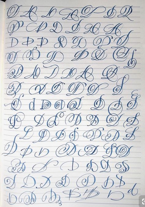 Letter Drawing, Calligraphy Letters Alphabet, Tattoo Fonts Alphabet, Calligraphy Fonts Alphabet, Hand Lettering Worksheet, Hand Lettering Practice, Cursive Alphabet, Copperplate Calligraphy, Alfabet Letters