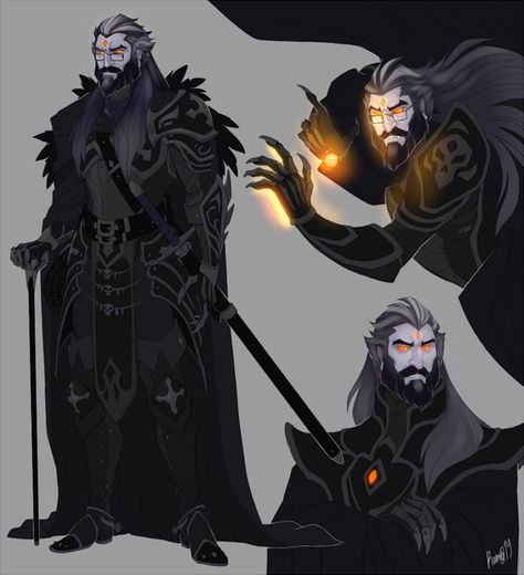 Old Villain Character Design, Dnd Demon Lords, Headless Horseman Character Design, Dnd Occultist, Evil Cleric Dnd, Undead Warlock Dnd, Dracula Character Design, Demi God Oc, Dnd Villain Ideas