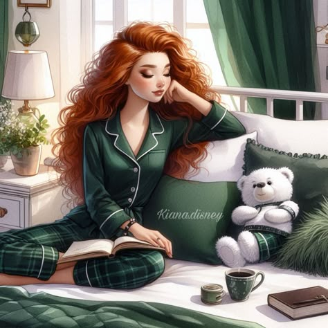 Merida Aesthetic Disney Princess, Modern Merida, Princess Merida Fanart, Brave Merida Fanart, Disney Merida, Disney Princess Fashion Illustration, Disney Universe, Merida Disney, Brave Merida And Elinor