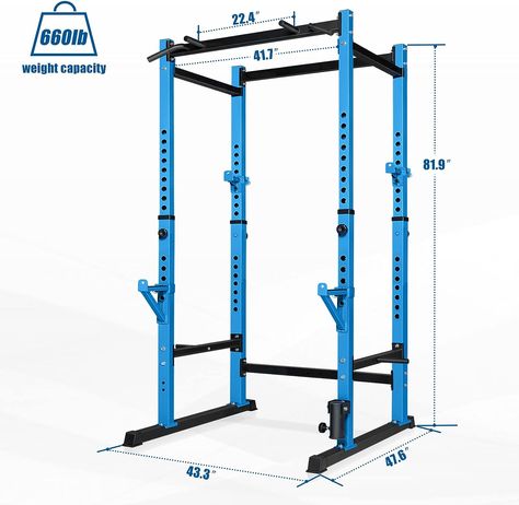 Multifunctional Power Rack Not only for pull up bar, but also for squats, hard pulls and many other exercises that work the whole body，The squat rack cage can also be used with a barbell as a squat rack. Disclaimer: Links may earn me a commision as an affiliate marketer. Your trust matters; my picks are genuinly authentic. Ask me about this product!😃 Pull Up Stand, Bar For Home, Home Gym Garage, Squat Stands, Gym Garage, Diy Gym, Basement Gym, Gym Room At Home, Pull Bar