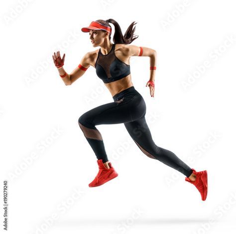 Stock Image: Woman runner in silhouette on white background. Dynamic movement. Side view Runner Silhouette, Calligraphy Background, Dynamic Movement, White Woman, Side View, Woman Face, White Background, Royalty Free Stock Photos, Wonder Woman