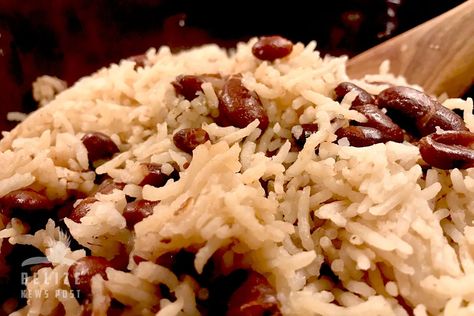 Belizean Rice And Beans, Belize Rice And Beans Recipe, Belizean Rice And Beans Recipe, Belizean Food, Belize Food, Coconut Rice Recipe, Rice And Beans Recipe, Carribean Food, Rice And Beans