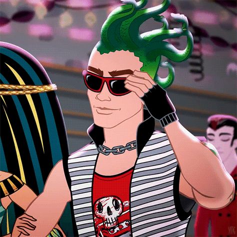 Monster High pfp Tv Show Pfp, Monster High Gif, Cleo Aesthetic, Laptop Gif, Monster High Wallpaper, Deuce Gorgon, High Wallpaper, High Pfp, Steven Adler