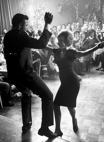 Chubby Checker, originator of 'The Twist', dancing with audience member at the Crescendo nightclub, Hollywood, 1961 Retro Dance, Isadora Duncan, Jitterbug, Lindy Hop, Dance Like No One Is Watching, Swing Dancing, Shall We Dance, Let's Dance, I'm With The Band