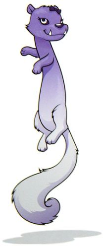 Rhuen is Spectra Vondergeist's pet ferret. In Spectra's diary, she is stated to be the Ghostly Gossip's closest confidante. Rhuen's fur color starts out as a dark purple at the top of her body, but slowly fades to transparent shade due to her ghostly status. She also wears a little dark purple bow in front of her left ear. Monster High Wiki, Spectra Vondergeist, Pet Monsters, Pet Ferret, Pets Drawing, Monster High Art, Monster High Characters, Monster Dolls, Wood Burning Patterns