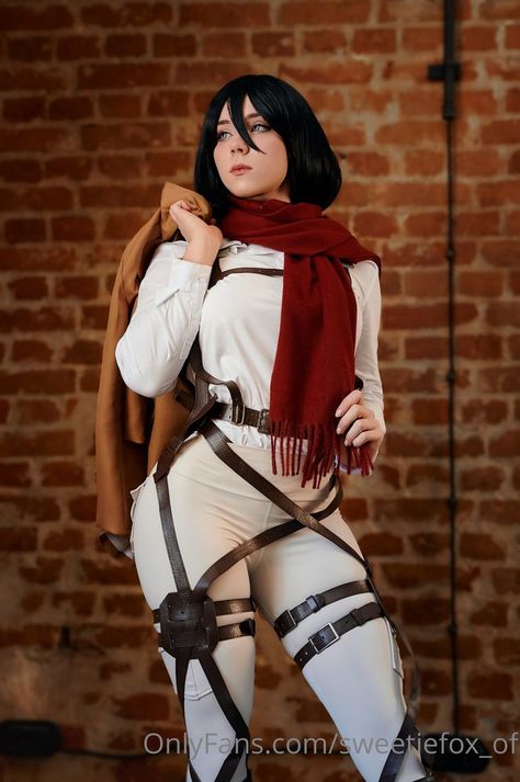 Sweetie Fox, Mikasa Ackerman Cosplay, Mikasa Cosplay, Human Doll, Multiple Outfits, Fox Girl, Universal Language, Mikasa Ackerman, Cosplay Characters