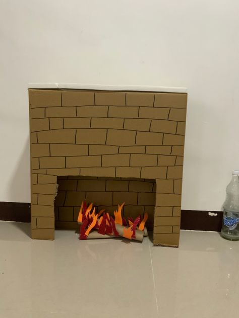 This is diy so be free to copy or use it as reference Cardboard Fire, Be Free, Another One, Fireplace