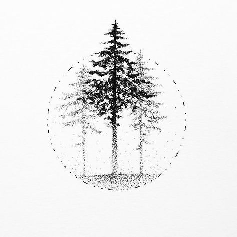 Tattoo Balance, Tattoo Tree, Circle Tattoos, Geometric Nature, Forest Tattoos, Muster Tattoos, Black And White Illustrations, Initial Tattoo, Arrow Tattoo