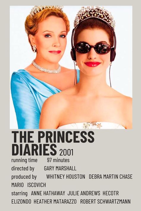 Princess Diaries Poster, The Princess Diaries 2001, Robert Schwartzman, Princes Diaries, Diary Movie, Film Polaroid, Iconic Movie Posters, Cinema Theatre, Polaroid Poster