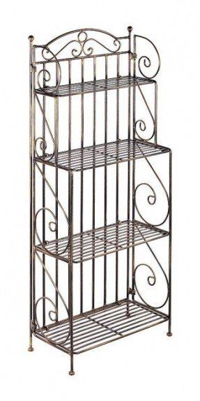 Wrought Iron Racks - Ideas on Foter Outdoor Bakers Rack, Designer Planters, Antique Coat Rack, Home Window Grill Design, Iron Wine Rack, Spring Garden Decor, Garden Plant Stand, Garden Pond Design, Deco Champetre